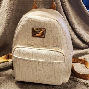Calvin Klein Off White Mini Backpack
